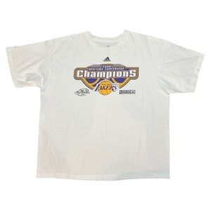 Vintage 2009 Lakers Western Conference Champions Tee XL Adidas Kobe Tee Shirt